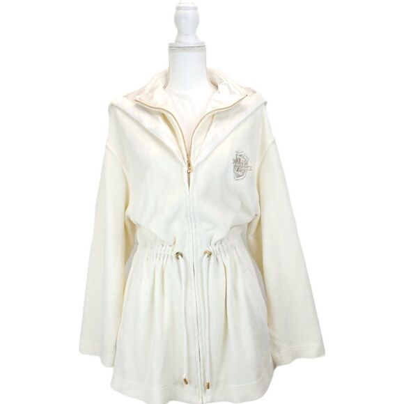 *RARE* Vintage Escada Sport Hooded Ivory White Jacket - Picture 2 of 16